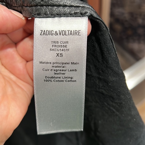 Zadig & Voltaire Leather Crinkled Shirt - Picture 5 of 8